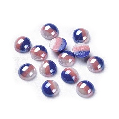 Undurchsichtige Glascabochons X-GGLA-S038-10J-6mm
