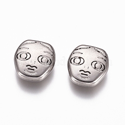 Anlaufgeschützte Cabochons aus Edelstahl 304 STAS-G218-13P