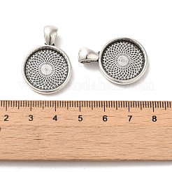 Mit synthetischen Koralle Cabochon und Messing Anhänger Fassungen TIBEP-Q045-061AS-RS