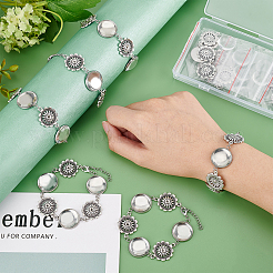 10 Stück Blumenverbinder zum Basteln von Armbändern AJEW-PH0003-85