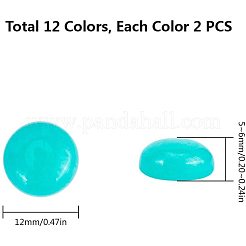 Natürliche und synthetische Mischstein Cabochons G-PH0034-34