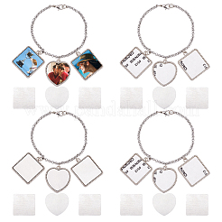 4 Set Sublimations-Rohlinge für die Armbandherstellung FIND-PH0005-91