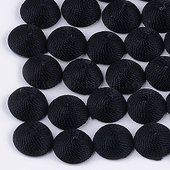 Polyesterfaden Stoff Cabochons WOVE-T008-02A-06