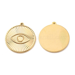 PVD-Vakuumbeschichtung 304 Edelstahl Anhänger Cabochon Fassungen STAS-F287-44G