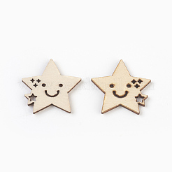 Holz Cabochons WOOD-L007-10