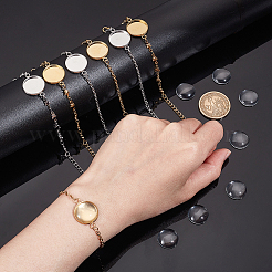DIY Blanko-Kit zur Herstellung von Kuppelarmbändern DIY-UN0005-68