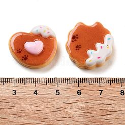 Undurchsichtige Decoden-Cabochons aus Kunstharzimitat für Lebensmittel RESI-B027-05