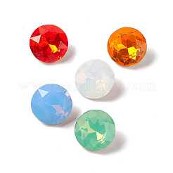 Opal-Stil eletroplate k9 Glas-Strass-Cabochons RGLA-J033-B-NC