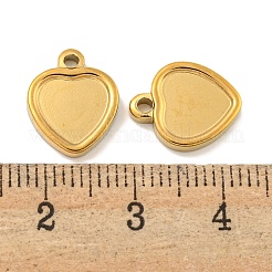 Ionenplattierung (IP) 304 Edelstahl Anhänger Cabochon-Einstellungen STAS-P365-11G