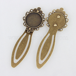 Eisen Lesezeichen Fassungen für Cabochon X-PALLOY-N0084-25AB-NF