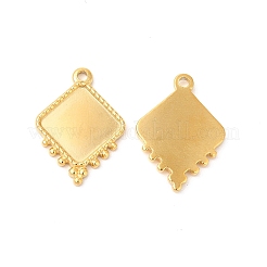Ionenplattierung (IP) 304 Edelstahl Anhänger Cabochon-Einstellungen STAS-L268-042G