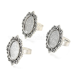 Geben Sie Ihre Kreationen eine einzigartige Designer-Look mit diesen modernen und charmanten Eisen hängender Cabochon Fassungen PALLOY-Q300-09AS-NR