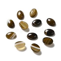 Natürliche gebänderte Achat Cabochons G-G975-01B-01