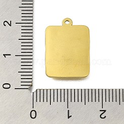 304 Edelstahl Anhänger Strass Fassungen STAS-D192-05G