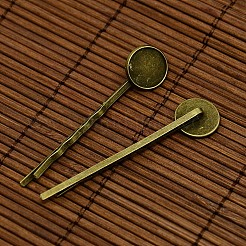 12mm transparent klar gewölbte Glas Cabochon Abdeckung für Eisen Haar Schupostift DIY Herstellung DIY-X0071-NF
