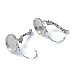 Anlaufgeschützte Ohrringbeschläge aus Edelstahl 304 mit Klappverschluss KK-H152-09C-P