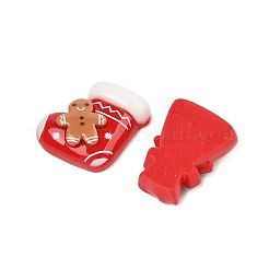 Undurchsichtige Harz-Cabochons des Weihnachtsthemas CRES-M037-23