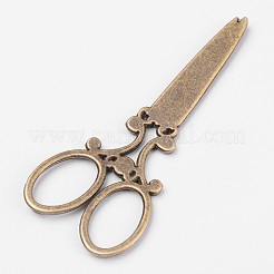 Gemischte Formen Tibetische Legierung Anhänger Cabochon und Anhänger Strass Fassungen TIBE-X0015