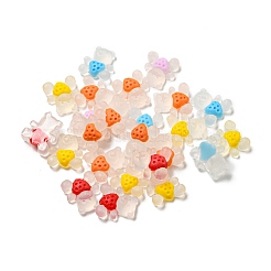 Leuchtende transparente Decoden-Cabochons aus Harz RESI-D013-03