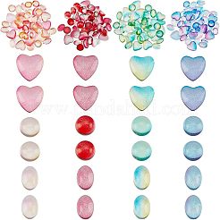 180 Stk. 12 Stil transparente Glascabochons GGLA-FH001-01