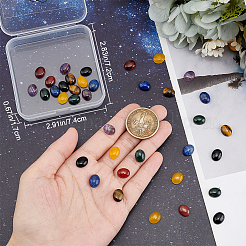 42 Stück 7 Stile Chakra gemischte Edelstein-Cabochons G-BBC0001-41