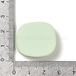 Quadratische Cartoon Wort viel Glück opake Harz Decoden Cabochons RESI-R447-02E