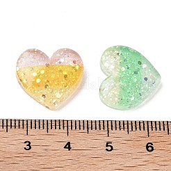 Dreifarbige transparente Decoden-Cabochons aus Harz RESI-M045-06