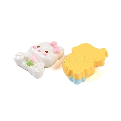 Cartoon Tier Motiv undurchsichtige Decoden Cabochons aus Kunstharz CRES-M033-02