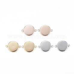 Cabochon-Anschlussfassungen aus Edelstahl 304 STAS-G127-14-8mm