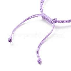 Verstellbare Koran-Armbänder aus gewachstem Polyester AJEW-JB01131-02