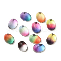 Zweifarbige Glas-Strass-Cabochons GLAA-B012-65