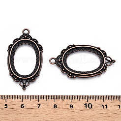 Glieder-Cabochon-Fassungen aus Zinklegierung PALLOY-WH0001-35R