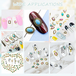 64 Stück Cabochons aus Zinklegierung in 16 Stilen MRMJ-AR0001-22