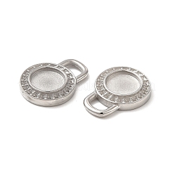 Anlaufgeschützte Cabochon-Fassungen für Anhänger aus Edelstahl 304 STAS-F284-18P