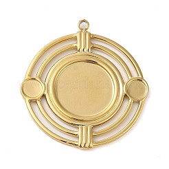 Cabochon-Fassungen für Anhänger aus Edelstahl 304 STAS-K263-44G