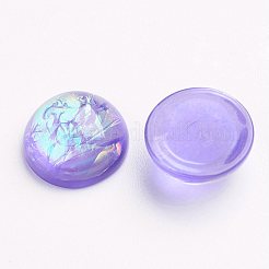 Halb runde harzimitation opal cabochons X-CRES-D029-16