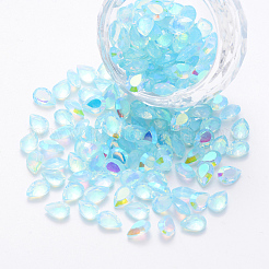 Transparente Harz-Strass-Cabochons MRMJ-T047-09E