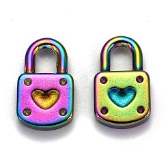 Ionenplattierung (IP) 304 Edelstahl Anhänger Strass-Einstellungen STAS-G214-08MC