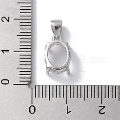 Rhodiniertes Gestell mit 925 Anhänger aus Sterlingsilber STER-NH0001-48P