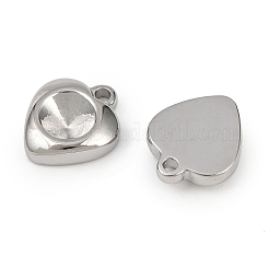 Cabochon-Fassungen für Anhänger aus Edelstahl 304 STAS-L022-534P