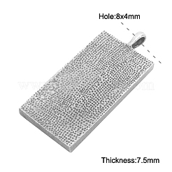 Aluminium-Anhänger Fassungen für Cabochons X-PALLOY-2418-AS-LF