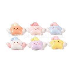 Cartoon-Deko-Cabochons aus undurchsichtigem Harz RESI-S391-19