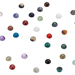 40 Stück 20 Stile natürliche gemischte Edelstein-Cabochons G-PH0002-55