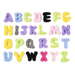 26 Stück 26 Stile undurchsichtiges Harz mit 26 Buchstaben-Cabochons RESI-H145-01