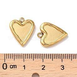 304 Edelstahl Anhänger Cabochon Fassungen für Emaille STAS-Q252-15G