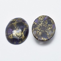 Amethyst-Cabochons aus Messing X-G-E464-42F