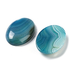 Natürliche gestreifte Achat-Cabochons G-H296-01F