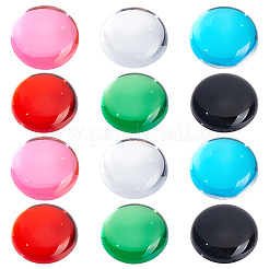12 Stück 6 Farben Acryl-Katzenaugen-Imitat-Cabochons MACR-NB0001-32