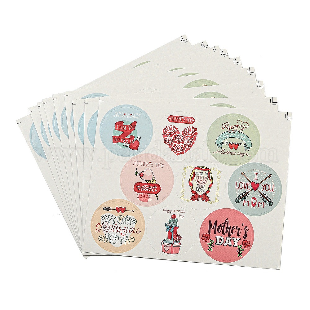 Wholesale Mother S Day Paper Sticker Pandahall