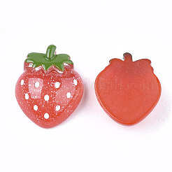 Undurchsichtige Obst-Decoden-Cabochons aus Harz CRES-Q210-01-1